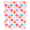 top fashion nature cotton skin care colorful shuriken pattern baby blanket pattern